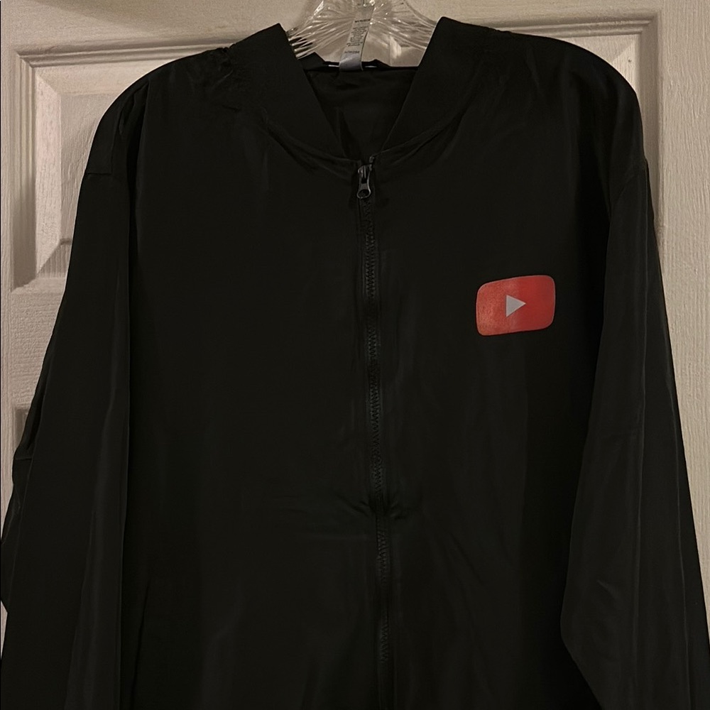 Black YouTube Staff Windbreaker Jacket